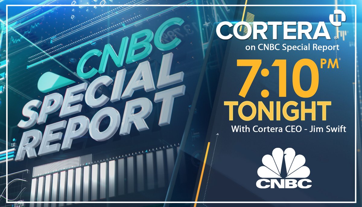 CorteraInc's tweet photo. BREAKING NEWS!
Watch #Cortera CEO Jim Swift on @CNBC Special Report: markets in turmoil tonight at 7:10pm EDT. Live 1 on 1 interview discussing the impacts of #COVID19 on our economy.
#CEIT #corteraimpact #CNBC #news https://t.co/6hDh7ibmAp