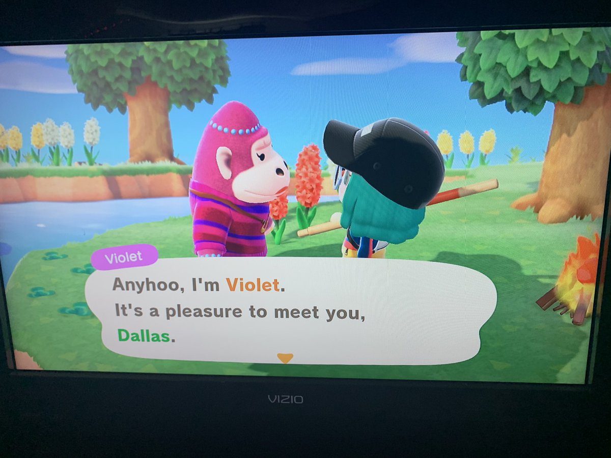 #7: violet. please don’t give me the gorilla villagers... i don’t want them...