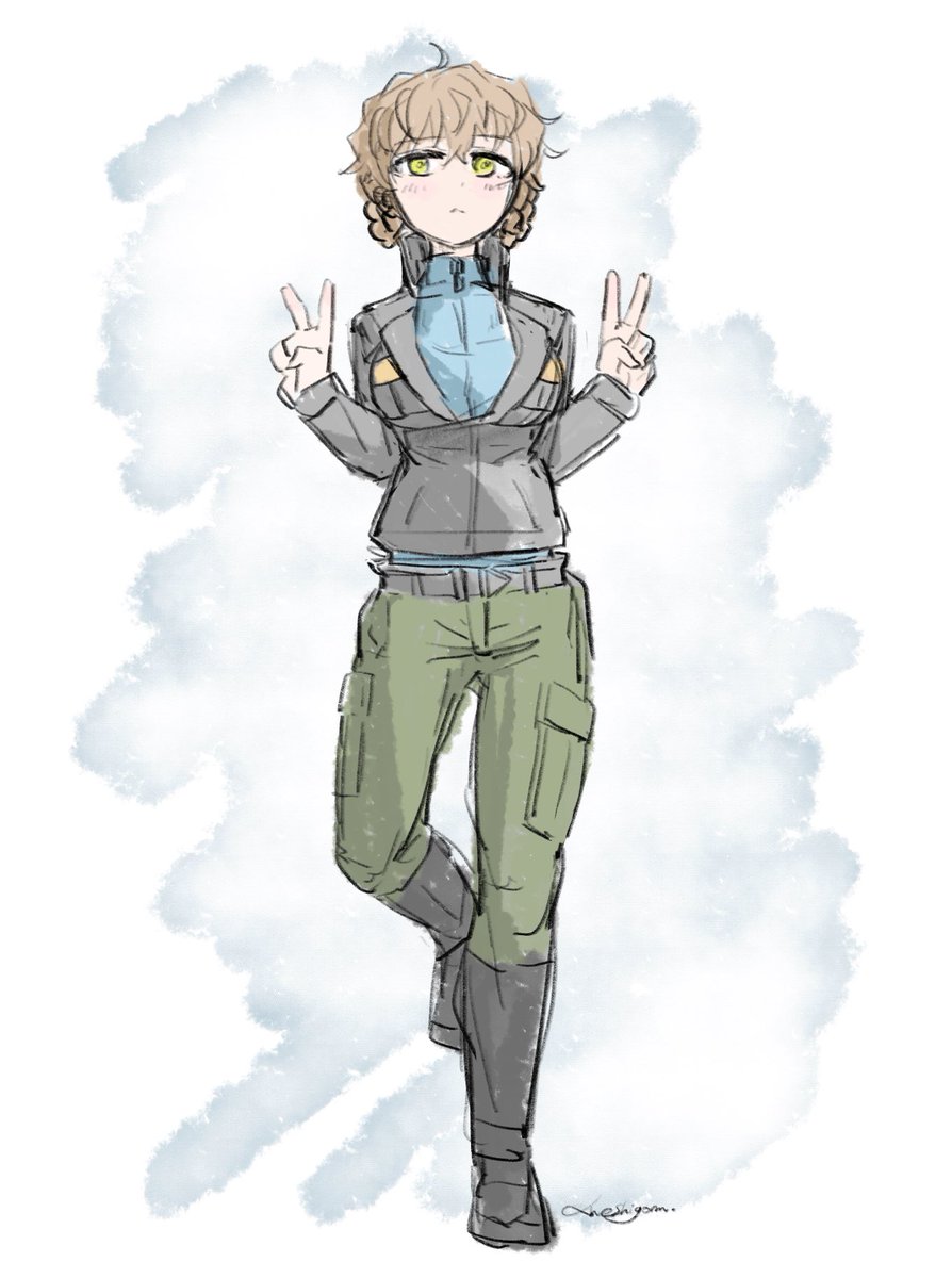 「✌️?✌️ #一日一鈴羽 」|CHESHIGOMのイラスト