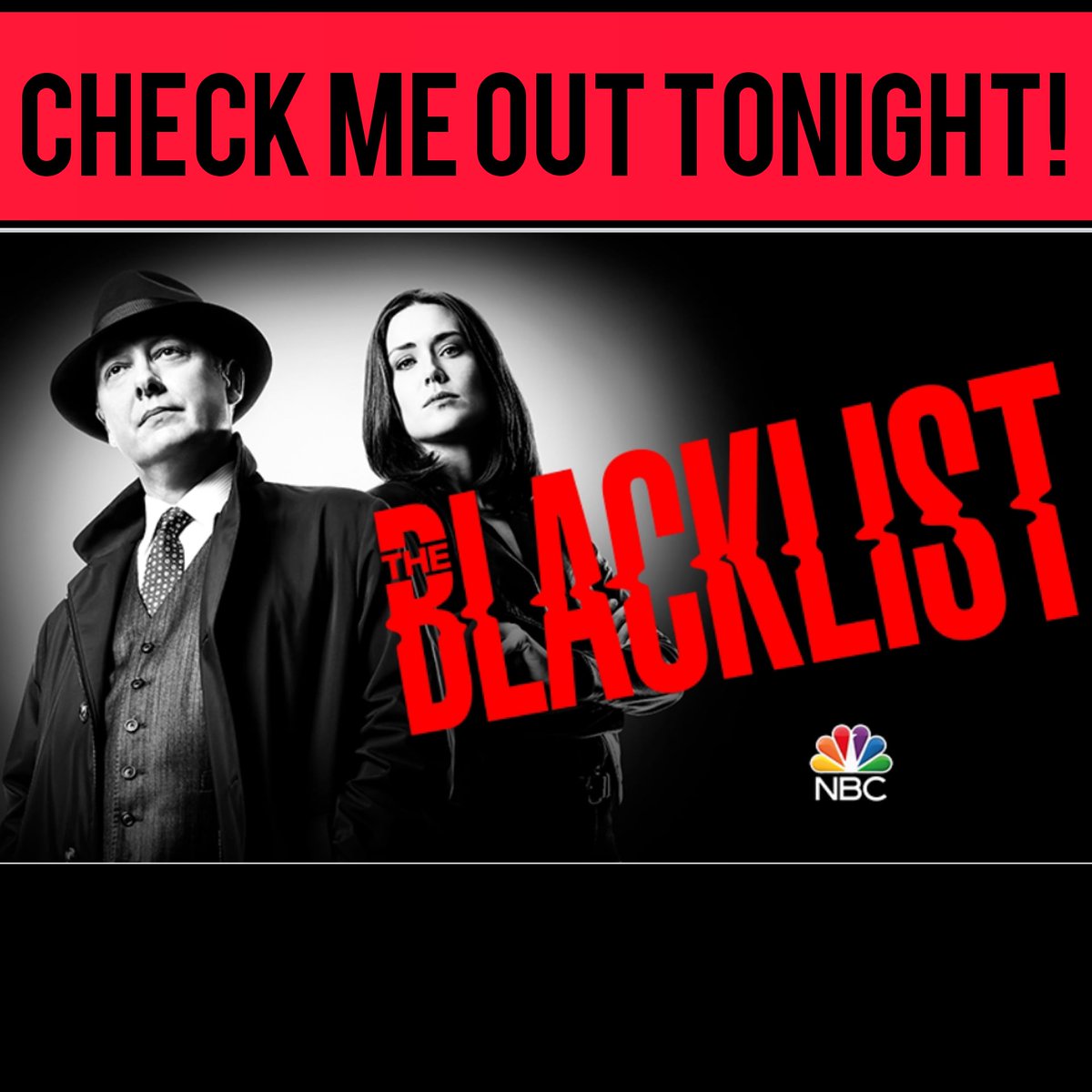 GoRoyJackson's tweet photo. Check me out TONIGHT in THE BLACKLIST on NBC! Check your local listings for details.
BIG TIME THANKS to: @nbcblacklist @blacklistroom @danlwillis @nbc https://t.co/6EOPFz05xV