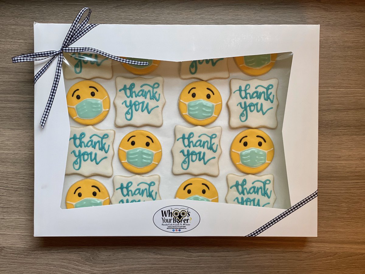 whoosyourbaker's tweet photo. 🗓SAVE THE DATE!
📢 In honor of #NationalNursesWeek, swipe to see the gift sets available to  purchase in June.  What essential employee would you purchase a set of cookies for? 📺STAY TUNED #PITTSBURGH! The details will be shared soon! #Yinzer #Pitt #All412together https://t.co/MOJFWVEwIw