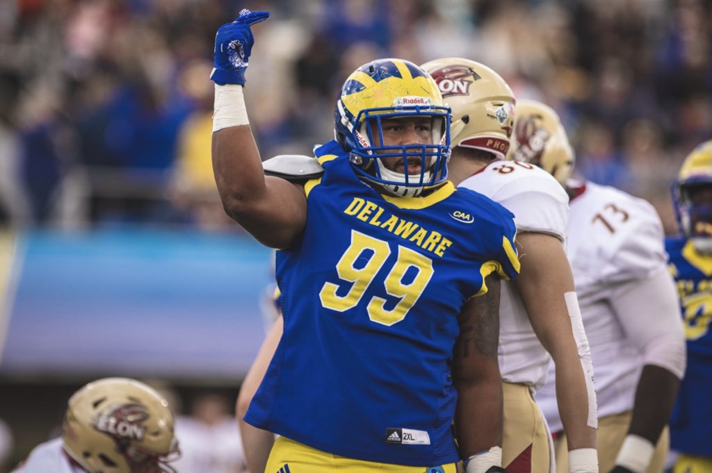 CB_50_'s tweet photo. Blessed to Receive an Offer from The University of Delaware! #BleedBlue302 @UDCoachBelin https://t.co/RrZUL3DSAQ