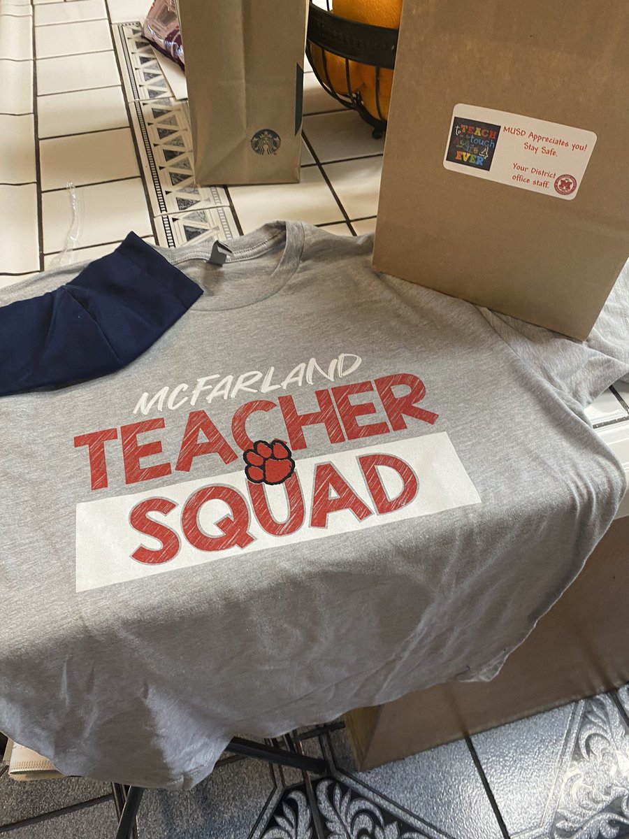 Thank you <a href="/McFarland_USD/">McFarland Unified SD</a> for the special delivery. It is greatly appreciated.#TeacherAppreciationWeek