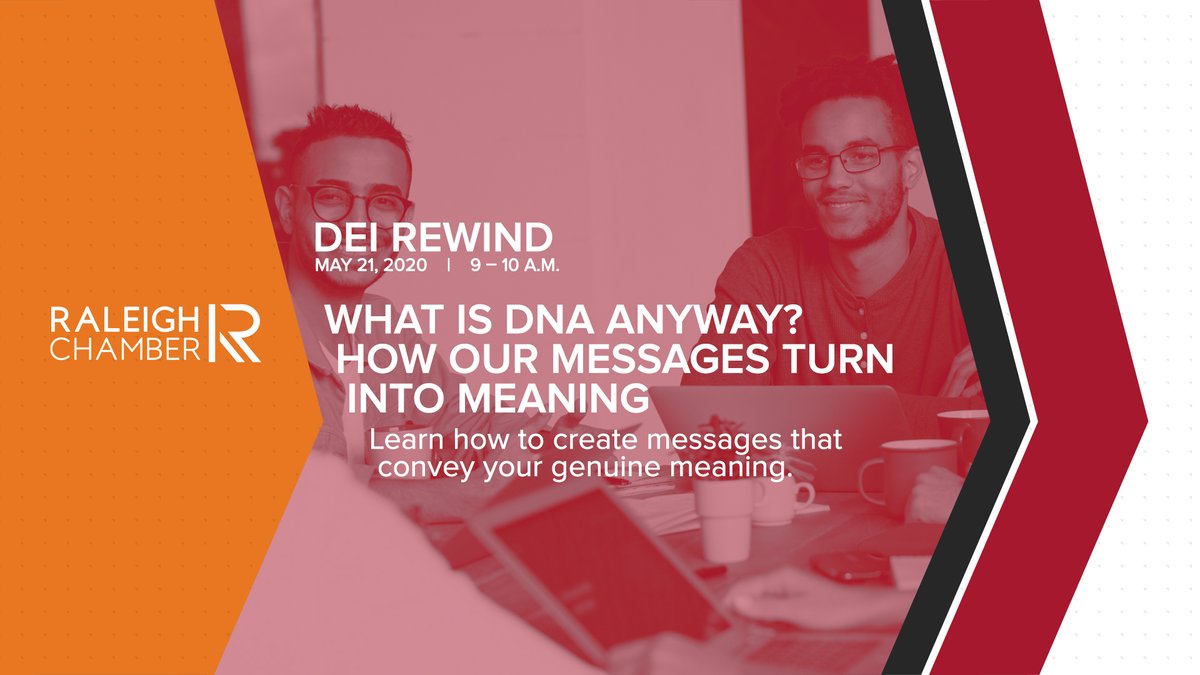 raleighchamber's tweet photo. Make sure your messages convey your true meaning. Learn how from Dr. Joanna Schwartz with @GeorgiaCollege. Register for our next #DEIRewind webinar on May 21. #TriangleDEI @RaleighWake https://t.co/jaR7E49oNM https://t.co/ve2e4f2Viz