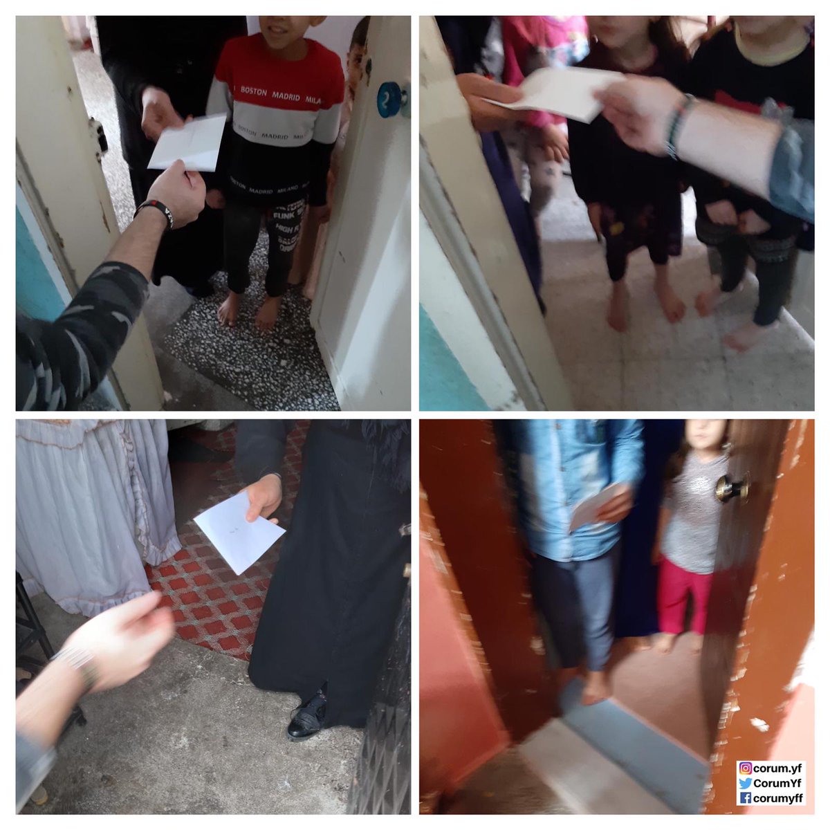 CorumYf's tweet photo. Hayırlı geceler🍀
Değerli hayırseverlerimizin ulaştırdığı zekatlar 25 aileye taksim edilerek • 7 Mayıs 2020 • tarihinde teslim edildi.
Emanetleriniz, ihtiyaç sahibi ailelerin evinde neşe, umut ile karşılandı. 🕊
#Twitter #CUMA #Ramazan #pinhani #yardım #mutluaksamlar #zekat https://t.co/ypK1jD46nx