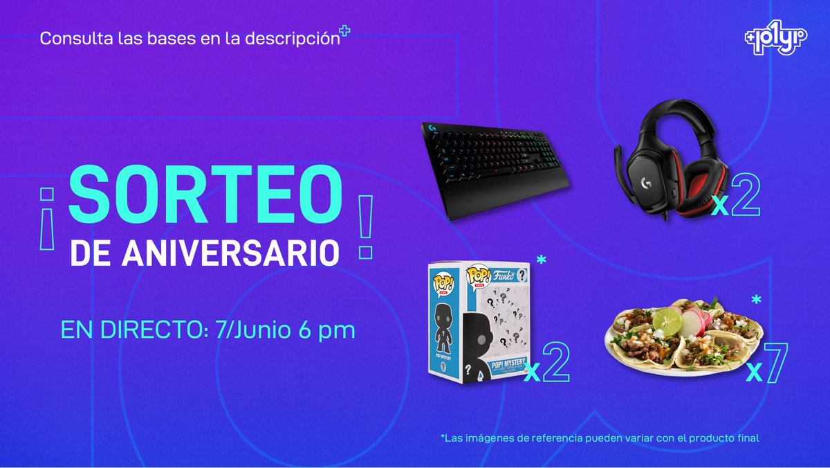 plusplyr's tweet photo. 🎁 ¡Celebremos el primer año de compartir experiencias juntos con este sorteo! 🎁
Participa y encuentra las bases aquí: https://t.co/0JaDVmeb7n
📅 Fecha límite y DIRECTO: 7/Junio 6 pm
#PlusPlayerOne https://t.co/HnQCVIcseV