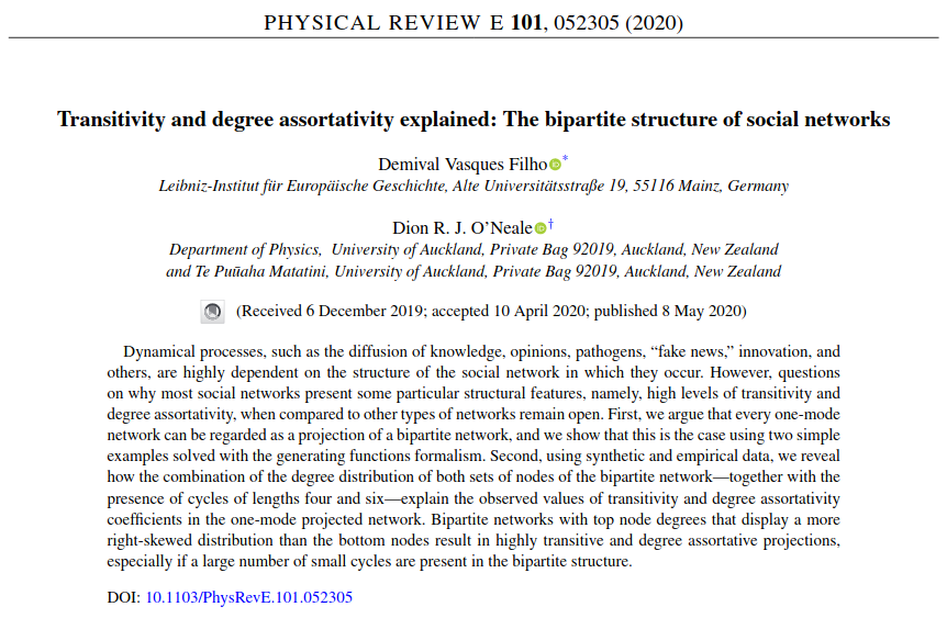 demivasques's tweet photo. The #covid19 pandemic has shown the importance of knowing better the structure of higher-order social interactions (groups of people). In this thread, I discuss the main implications of our newly published paper on @APS PRE, that can be of interest for policy-making. https://t.co/9hRgNuAn2a
