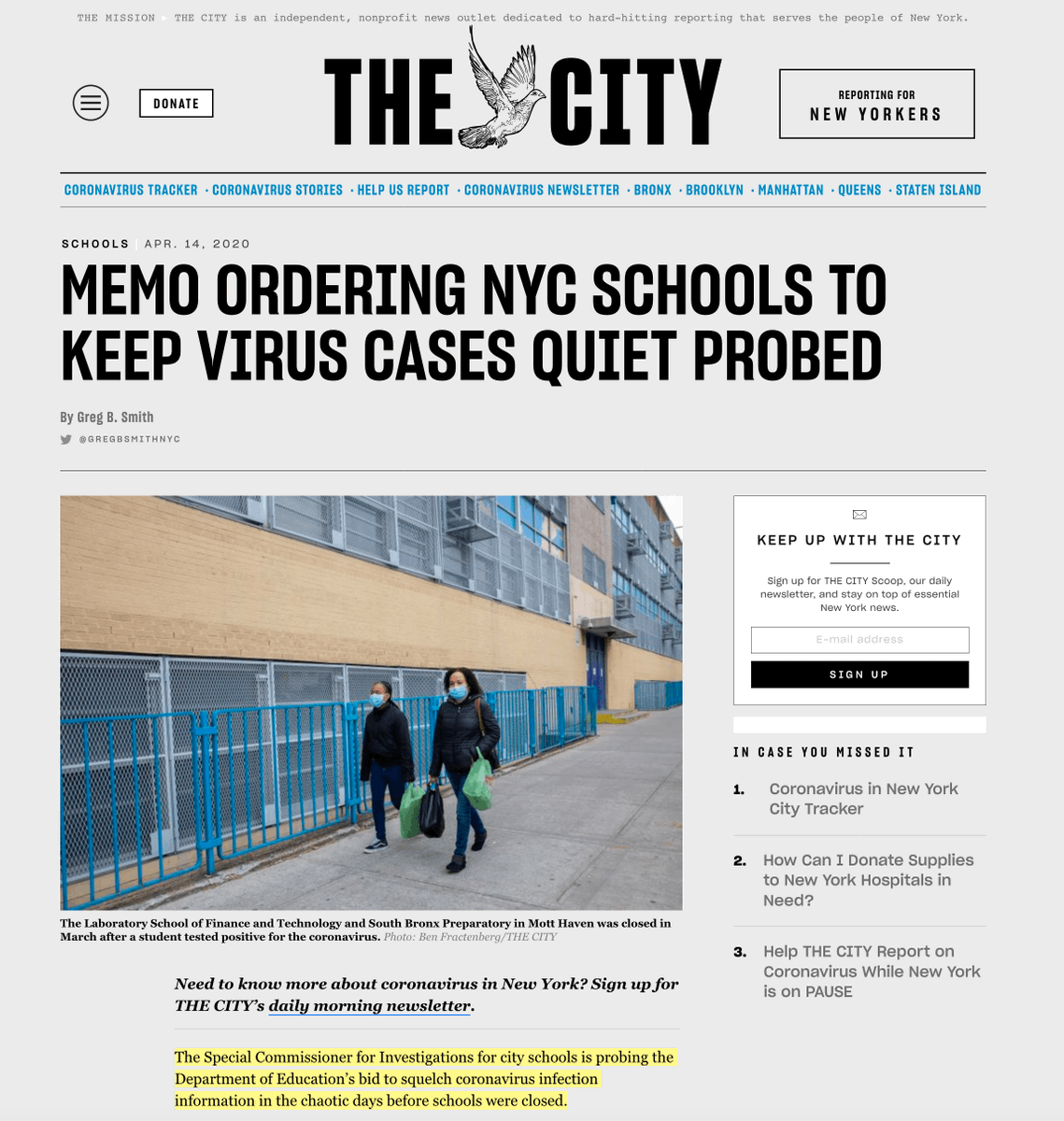 DoEcorruption's tweet photo. 🤔 "There is no reason for concern..Any reports to the contrary are false."
How'd that go with the internal DOE memo advising school officials to not report cases of teachers or staff who tested positive for COVID-19 in Mid-March? #DOEcorruption https://t.co/GllkKYVOpp