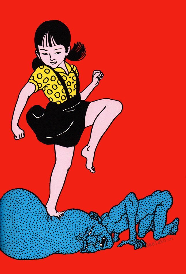 AkaTakonet's tweet photo. Bad thoughts DIE! JUST DIE!!
From "Reve Ecarlate" by Toshio Saeki. Available at akatako.
https://t.co/Rb56NcYcAF
#toshiosaeki #reveecarlate #badthoughts #stompitout #art #japaneseart #佐伯俊男 https://t.co/S3alkB8vNx