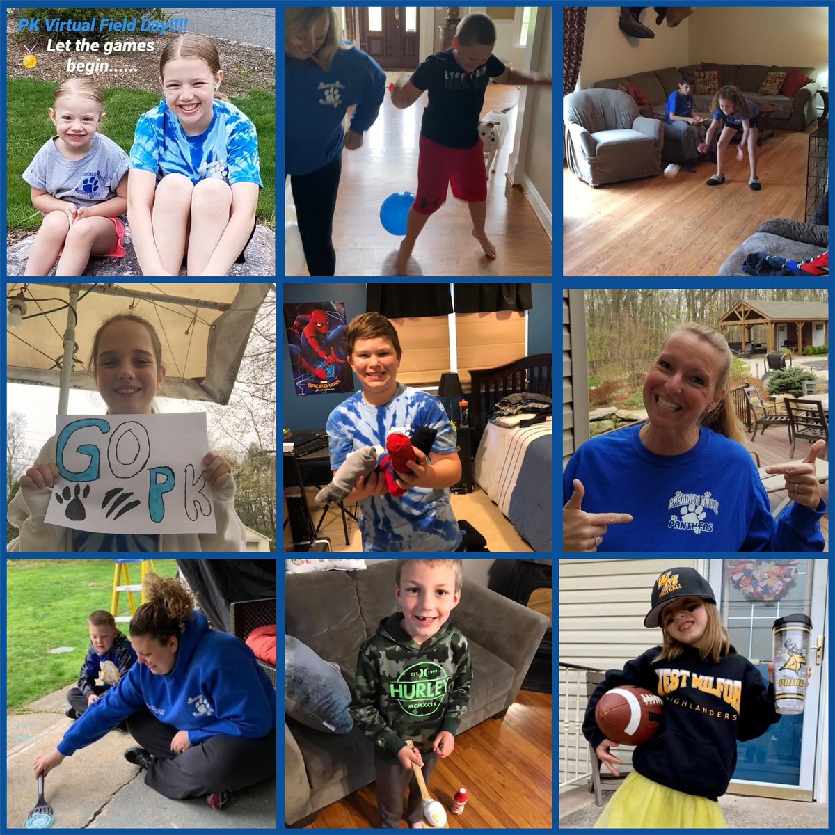 MrsCullenPKPE's tweet photo. Great Job...So many PK Panthers took part in National Field Day! The Cullen fam laughed really hard while having fun moving! 👍🏻💙🐾 Our favorites = all of them!
#wmvirtualfieldday2020
#NationalFieldDay
@MrsJVMiller https://t.co/LOceBC8l6C