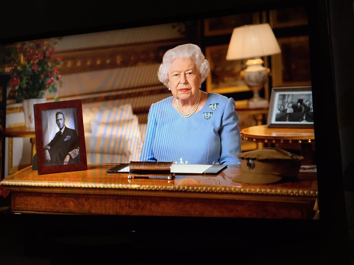 I do love when our queen addresses  the nation. She makes me proud to be British. She was speaking of the past and present day. Just thinking of the day we can once again hug and hold our loved ones. #QueenElizabeth #QueensSpeech #VEDay #VEDayAtHome