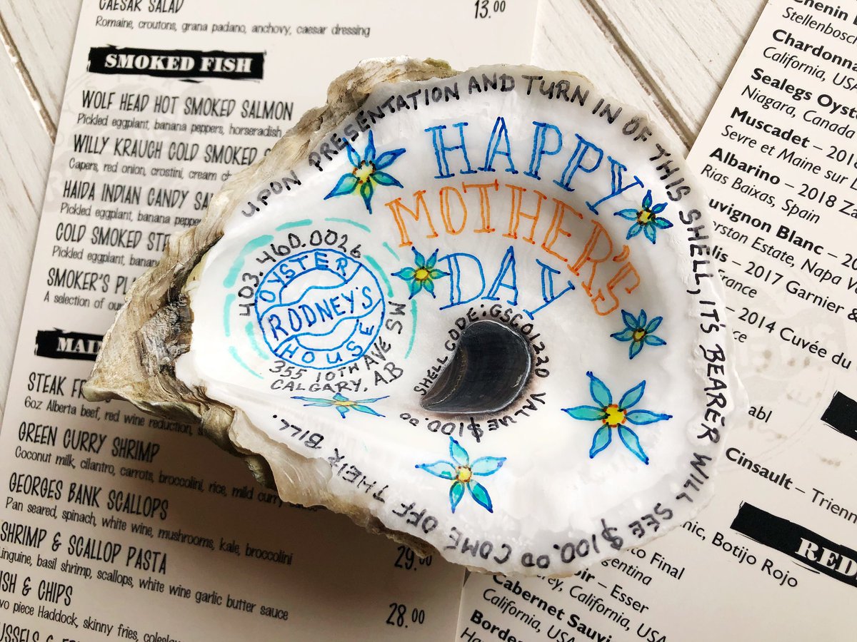 RodneysCalgary's tweet image. Give mom the gift of seafood for Mother’s Day this year! This $100 custom made Gift Shell could be yours to give to mom! All Mother’s Day Gift Shells purchased will be dropped off right to your door. DM us here for more Info or email gm@rodneyscalgary.com