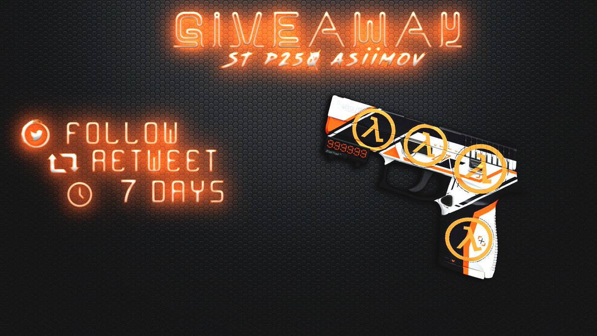 DUEL_x_TOXIC's tweet image. Another Giveaway🎁,This time with my friend @KirmirCS 
Make sure to join for a chance to get this noice  ST P250 Asiimov W/x4 Lambda stickers.

To join:
🟢Follow @DUEL_IxI_TOXIC  And @KirmirCS .
🔄Retweet .
⌛️ 7 Days.

✍️Tag Friends (Optional).

#CSGOGiveaway #HalfLifeAlyx