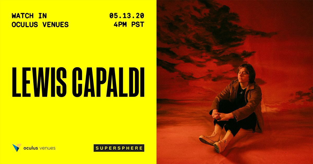 What do you do when a pandemic halts your global tour? You turn to Social VR. Catch the super-talented @LewisCapaldi perform in @oculus Venues, Wednesday, May 13, at 4PM Pacific. #VR zcu.io/GYa7