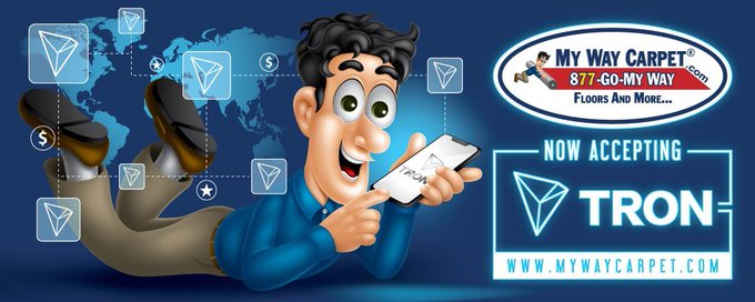 Tommy Mustache ❤️❤️❤️ (@mustachetommy) on Twitter photo 2,222 $TRX ($35 USD) Giveaway (2 winners at 1,111 each)
❤️Like + Retweet
❤️Follow <a href="/SamTheCarpetMan/">SamTheCarpetMan®</a> + @MikeNerdUK
❤️Tag 3 friends
❤️Comment: If you can pay Tron $TRX for Sam's Carpet in you are living in the USA, especially the New York and New Jersey area. #PaywithCryptoTRON 2,222 $TRX ($35 USD) Giveaway (2 winners at 1,111 each)
❤️Like + Retweet
❤️Follow <a href="/SamTheCarpetMan/">SamTheCarpetMan®</a> + @MikeNerdUK
❤️Tag 3 friends
❤️Comment: If you can pay Tron $TRX for Sam's Carpet in you are living in the USA, especially the New York and New Jersey area. #PaywithCryptoTRON
