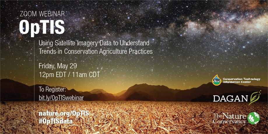 FoodSystem_CAMO's tweet image. Please join @NatureAg and @ctic_tweet on May 29 to learn about #OpTISData, using #SatelliteImagery to track adoption of #ConservationAg practices like #CoverCrops, which improve #SoilHealth, sequester #SoilCarbon, and improve #WaterQuality. Register at bit.ly/OpTISwebinar.