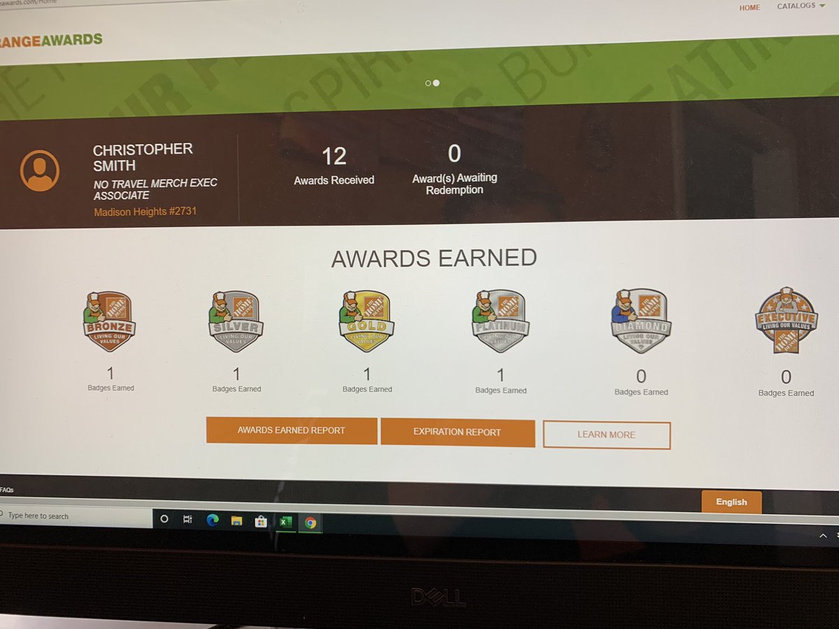 csmith24732's tweet photo. How exciting. Been with Home Depot for almost 2 years and i hit platinum stat! Hard work dose pay off thank you josh and sunny for all your support couldn’t ask for better leaders to work under https://t.co/QB3SmznPgC