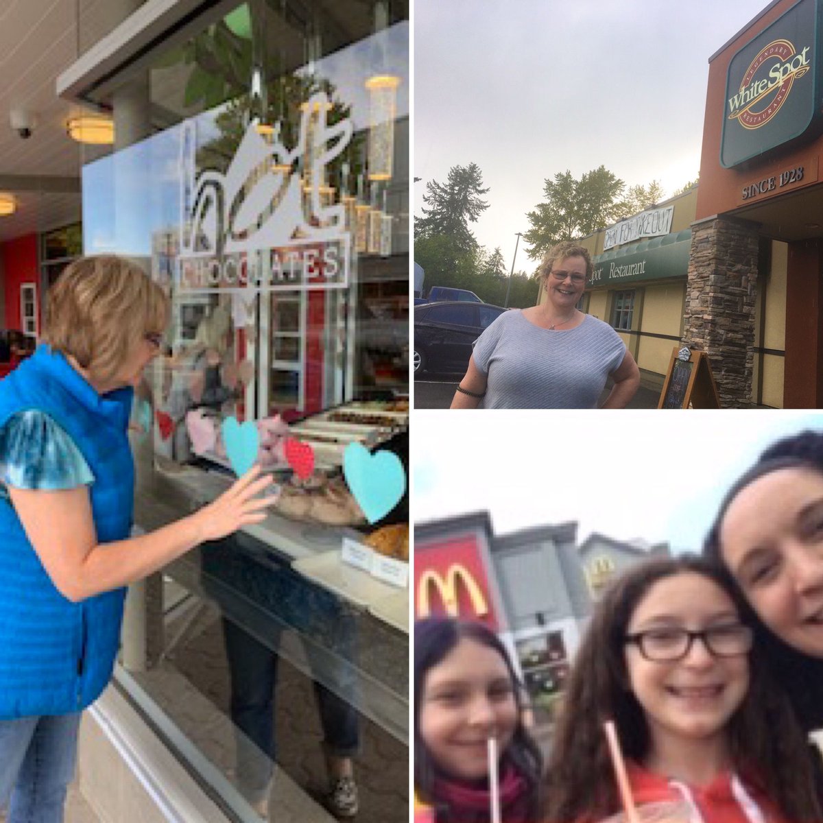 ComoxValleyCDA's tweet photo. In recognition of Comox Valley businesses' ongoing generosity, #CVCDAPayItForward is underway each Wednesday. This week the #CVCDATeam #SupportLocal at CV @McDonaldsCanada Wildflower Mercantile @White_Spot Hot Chocolates
#ComoxValley #ShopLocal #takeoutwednesday #CVCDA https://t.co/sZNebpWKIb