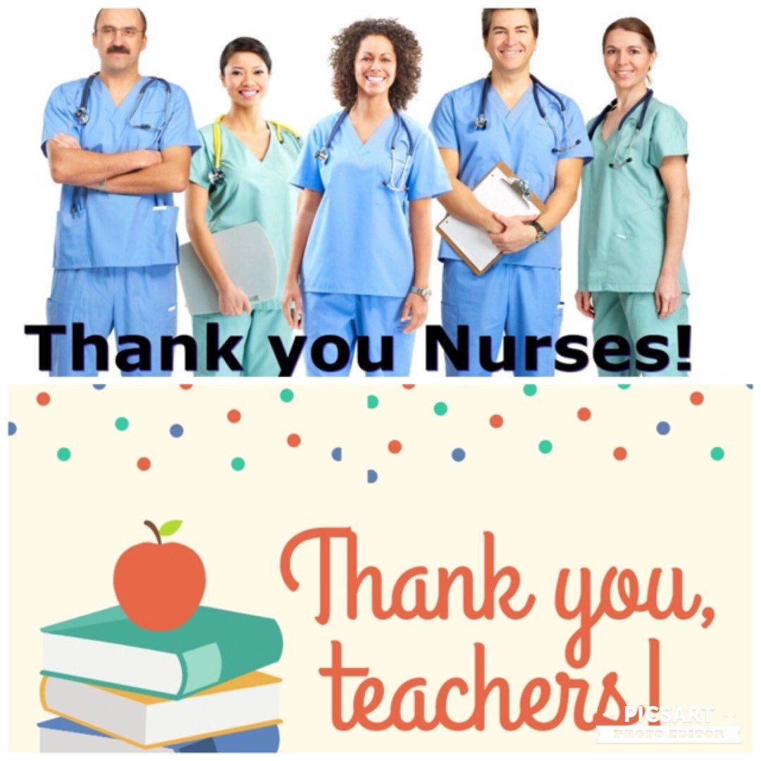 home_grade's tweet photo. Thank you teachers and nurses for all that to do! 🙌 We Appreciate You! #TeacherAppreciationWeek #NurseAppreciationWeek #essential #thankyou https://t.co/O26Do9Fv17