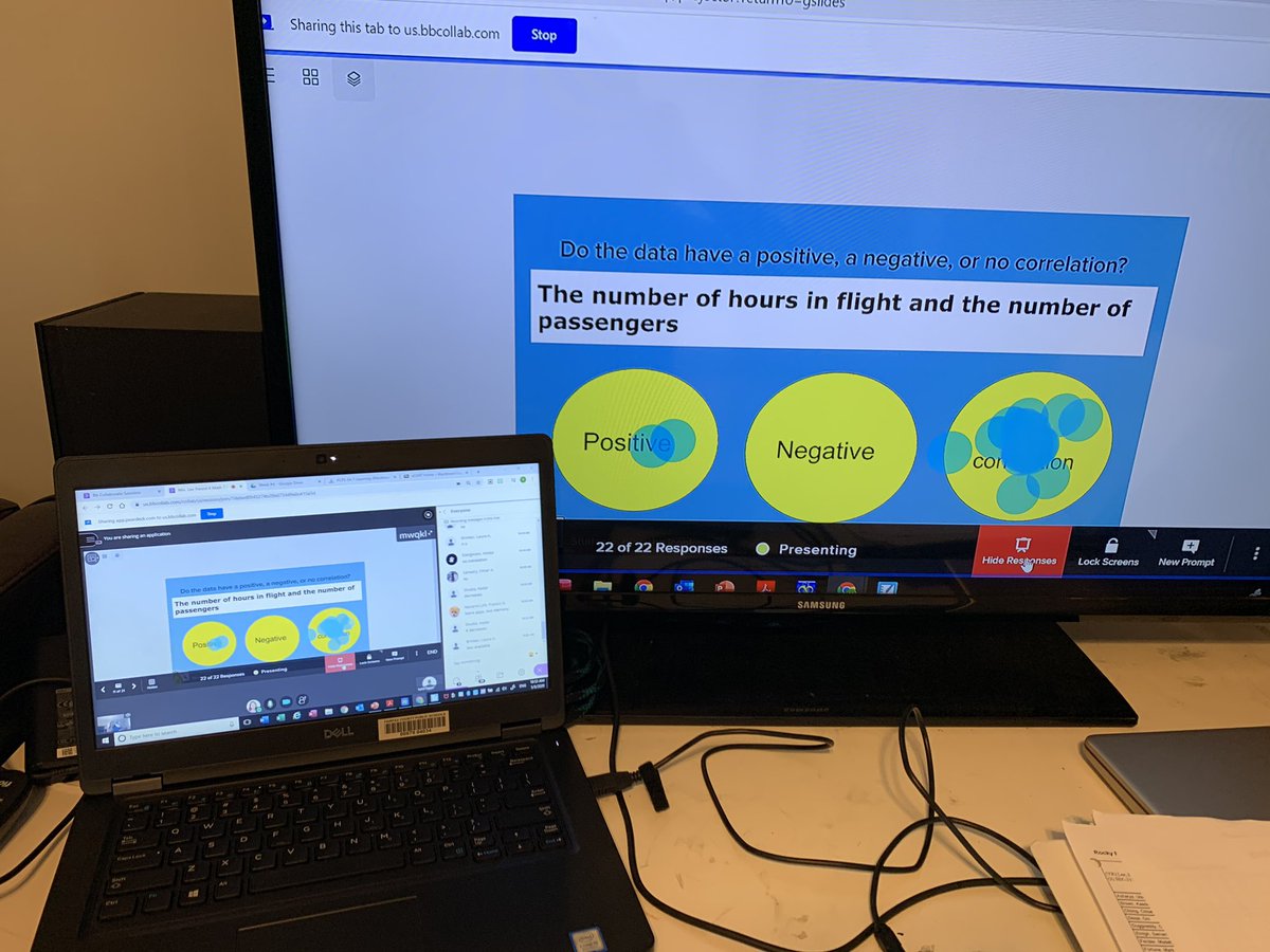 Younglee_math's tweet photo. Week#3 of synchronous learning with my students. Love trying new tech #peardeck and #desmos teacher activities. Ss were engaged and I was able check for understanding quickly!! Thank you @plgalietta and @MrsBrownRRMS  for enlightening me to the world of Peardeck! https://t.co/Gkki7w8tdd