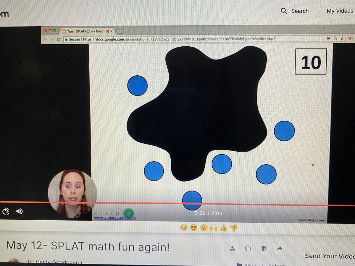 goodpaster_h's tweet image. I had way too much fun using #loom to do SPLAT! from @SteveWyborney as an interactive #numbersense activity with my kinders!! @ameliatigers @WestCler #WClearns @mathbarb @cincy_mathanne @chrissybug24
