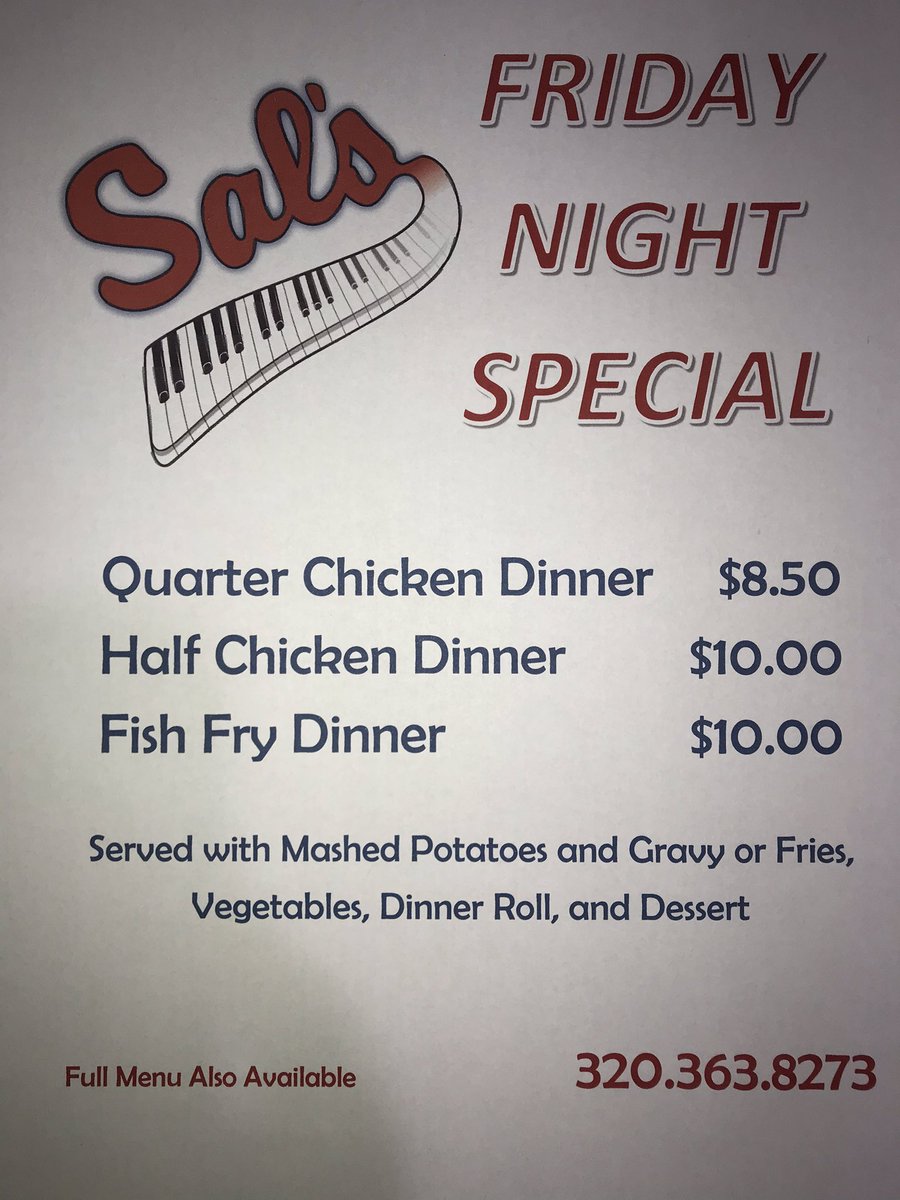 SalsBar_StJoe's tweet photo. Supper plans? https://t.co/Pg9RIbhk39