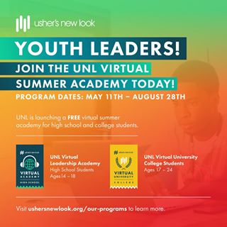 vsuggcskparents's tweet photo. As cool as virtual school!  Here's some summer opportunities from Usher's New Look.
Here is the link to register- https://t.co/KkKxtx3Vyp
100% of UNL Leadership Academy youth graduate high school. 98% go on to college. 86% are first generation college students. @apscskywla https://t.co/R79ac089Ve