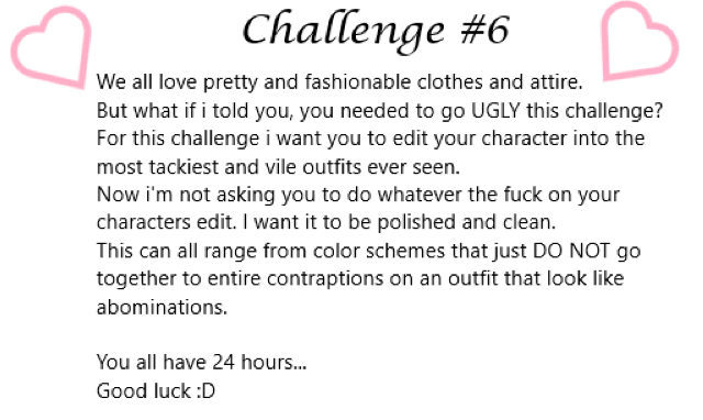 BiteMeHoney's tweet photo. Challenge #6 
#DPCFWSA https://t.co/j603FefG5G