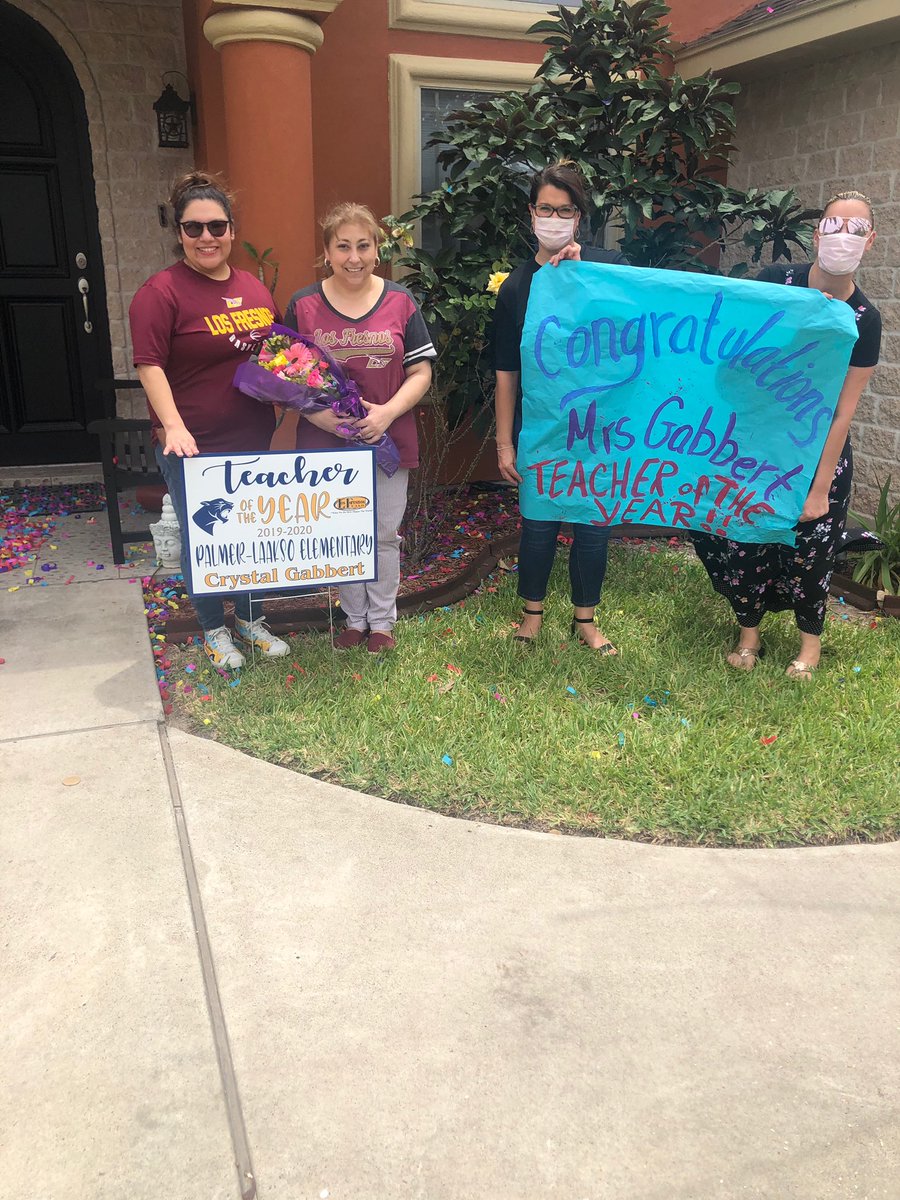 PLE_Panthers's tweet photo. We ๐๐ our Teacher of the Year, Crystal Gabbert! ๐พ Congratulations Mrs. Gabbert! Thank you for your commitment and dedication to our Panthers! #Pantherstogetherinspirit #PLEpride https://t.co/FxHRkXYgSq