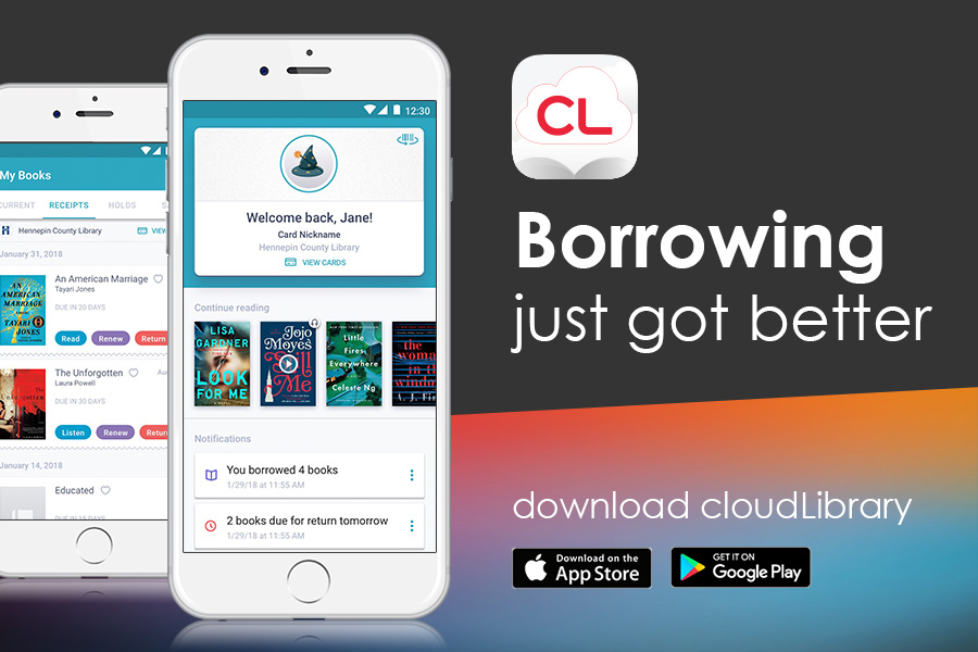 Access 143,000eBooks and eAudiobooks with cloudLibrary! cloudLibrary is our new eBook &amp; eAudiobook platform, and is free for all NRH Library patrons – all you need is your Library card. 📚bit.ly/3dmT3Db