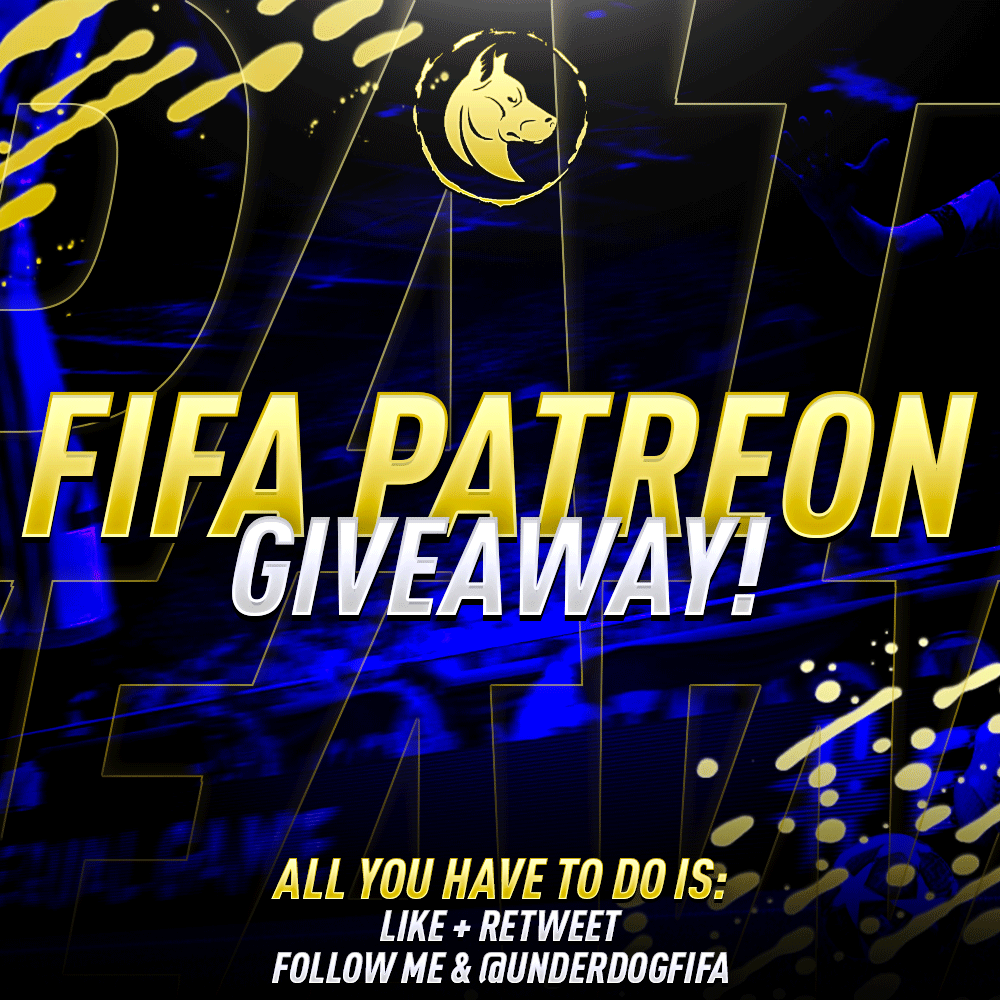 TheEAFCAnalyst's tweet photo. Our next giveaway for 50,000 subscribers is access to our Patreon for 1 month to get better at FIFA [Including a coaching session with me, access to Discord, guides &amp; more!]

ALL YOU HAVE TO DO IS...

- LIKE &amp; RT
- FOLLOW ME &amp; @UNDERDOGFIFA

GOOD LUCK!

https://t.co/OqXXeerRLG https://t.co/hCTXpaDN6p