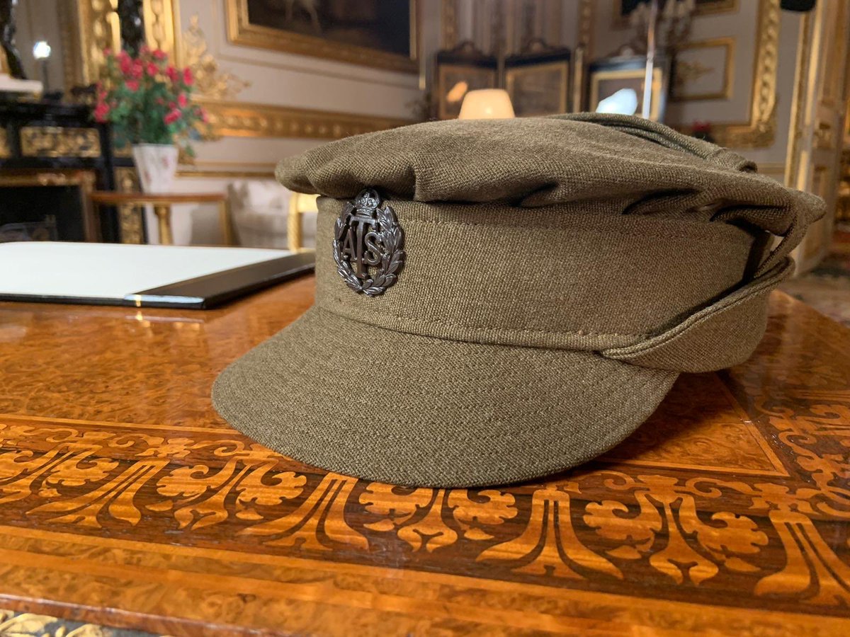 The Royal Family on Twitter: "🔍You may have noticed The Queen's ATS cap on  her desk during Her Majesty's VE Day address this evening. #DidYouKnow The  Queen is the only living Head