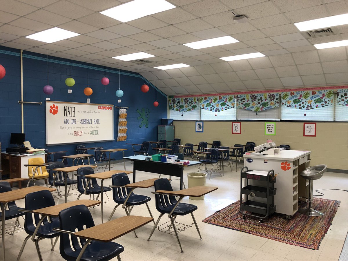 gallupmath's tweet image. Missing these desks being filled with learners! #pcs_nc