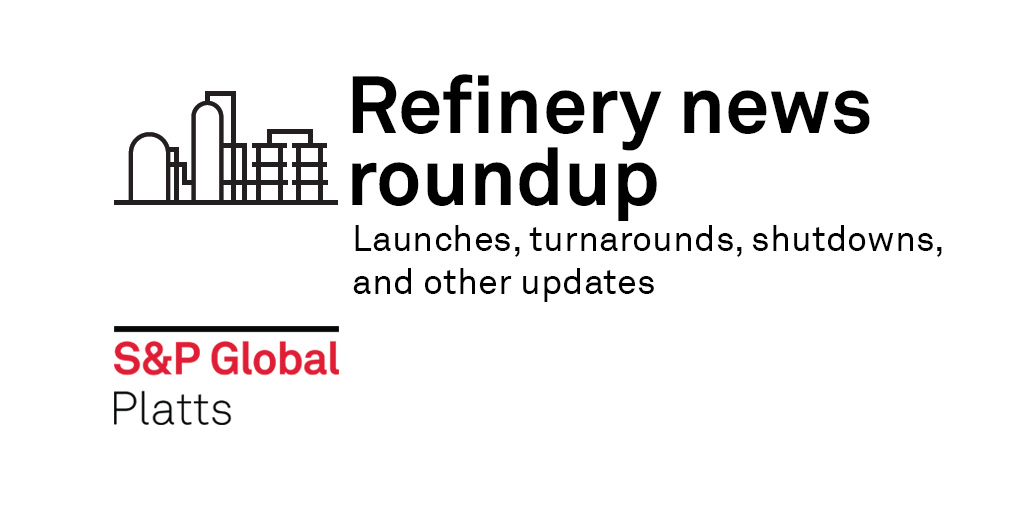 Platts Oil Us Refinery Rates Inch Higher As Shutdowns Ease And Gasoline Demand Picks Up Refineries Refinedproducts Refinery News Roundup T Co Bto5saghwk T Co Vg0tpkvwvx