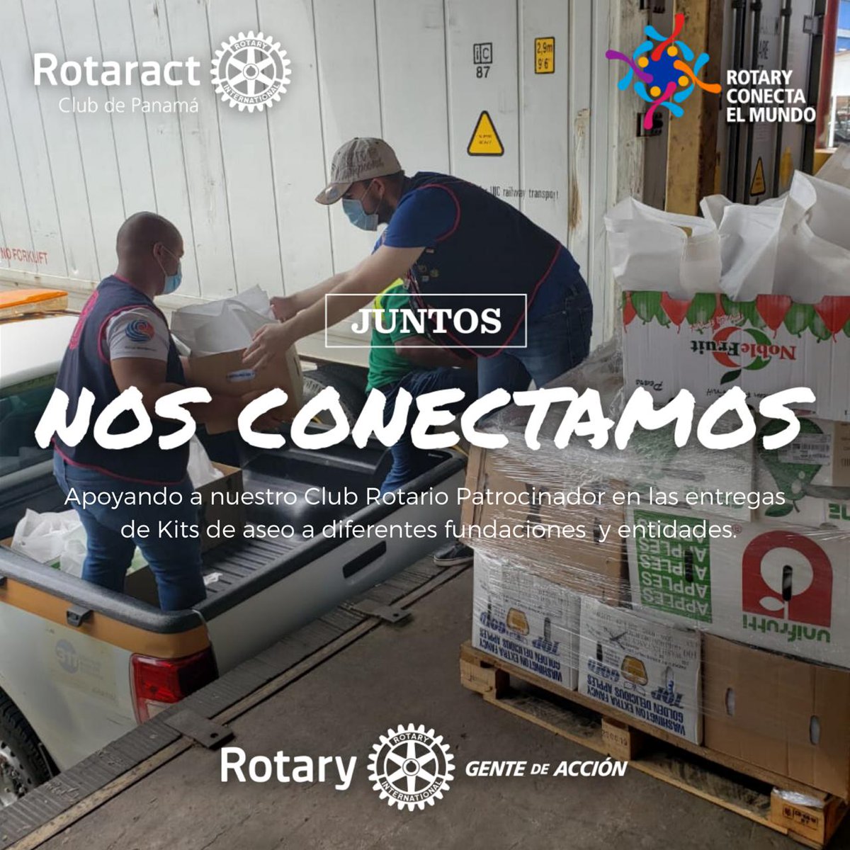 Rotaract_Panama's tweet photo. Apoyando a nuestro Club Rotario Patrocinador en las entregas de Kits de aseo a diferentes fundaciones y entidades.#somosrotaract #rotaract #Panamá #rotaryconectaelmundo 
#Rotary #dardesiantesdepensarensi #wearerotaract #wearerotary #rotaryconnectstheworld
#Covid_19 #GenteDeAcción https://t.co/tgZ0omVp4Y