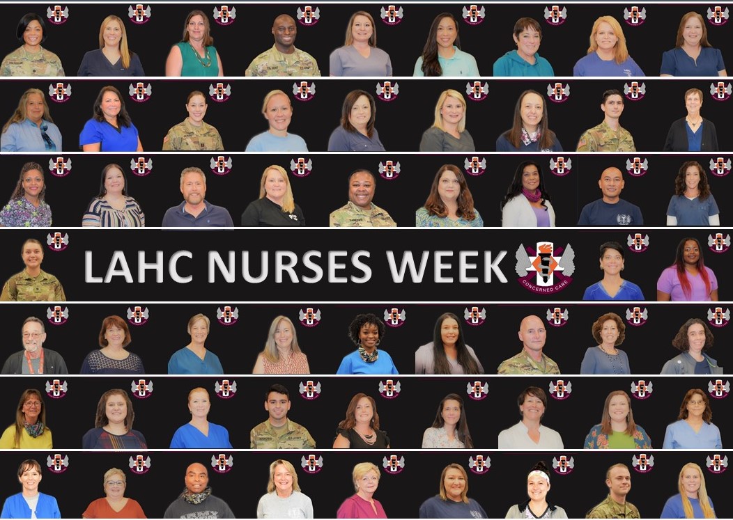 LysterAHC's tweet photo. #Essential. Honoring our dedicated Lyster Army Health Clinic nurses during #LAHCNursesWeek2020.
#NursesWeek #YearoftheNurse #MHSNurses https://t.co/qqI4ipcvAO