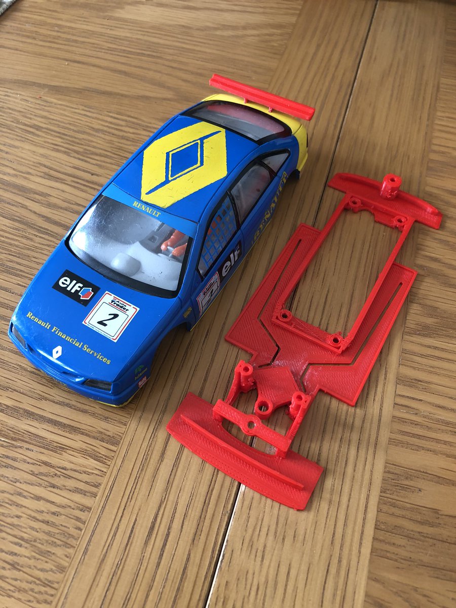 Busy bank holiday working on this <a href="/Scalextric/">Scalextric</a> BTCC.  
Designed to take slot it guides and DTM inline pods.  Lightweight and very flexible, perfect for plexi racing.

Keep an eye out for other Scalextric BTCCs soon!

#BTCC #scalextric #slotcar
