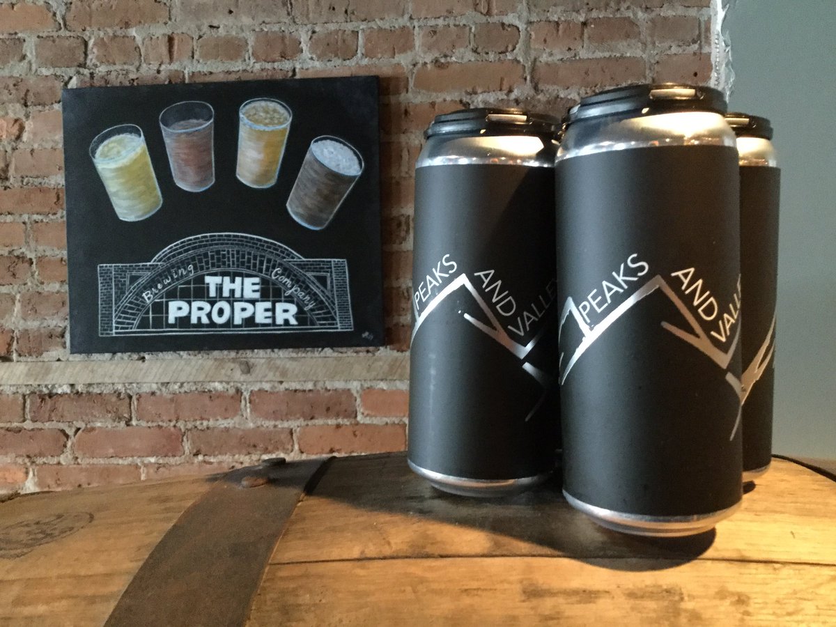 theproperbrew's tweet photo. It’s here! Peaks and Valleys No. 2, our DIPA virtual collaboration w/ Lost Tavern Brewing using @DeerCreekMalt is available in 4 packs at $20 a pack. Limited supplies so get it while it lasts! @BreweriesInPA #brewmunity #properfam #PABeer https://t.co/Wh4xIAmggJ