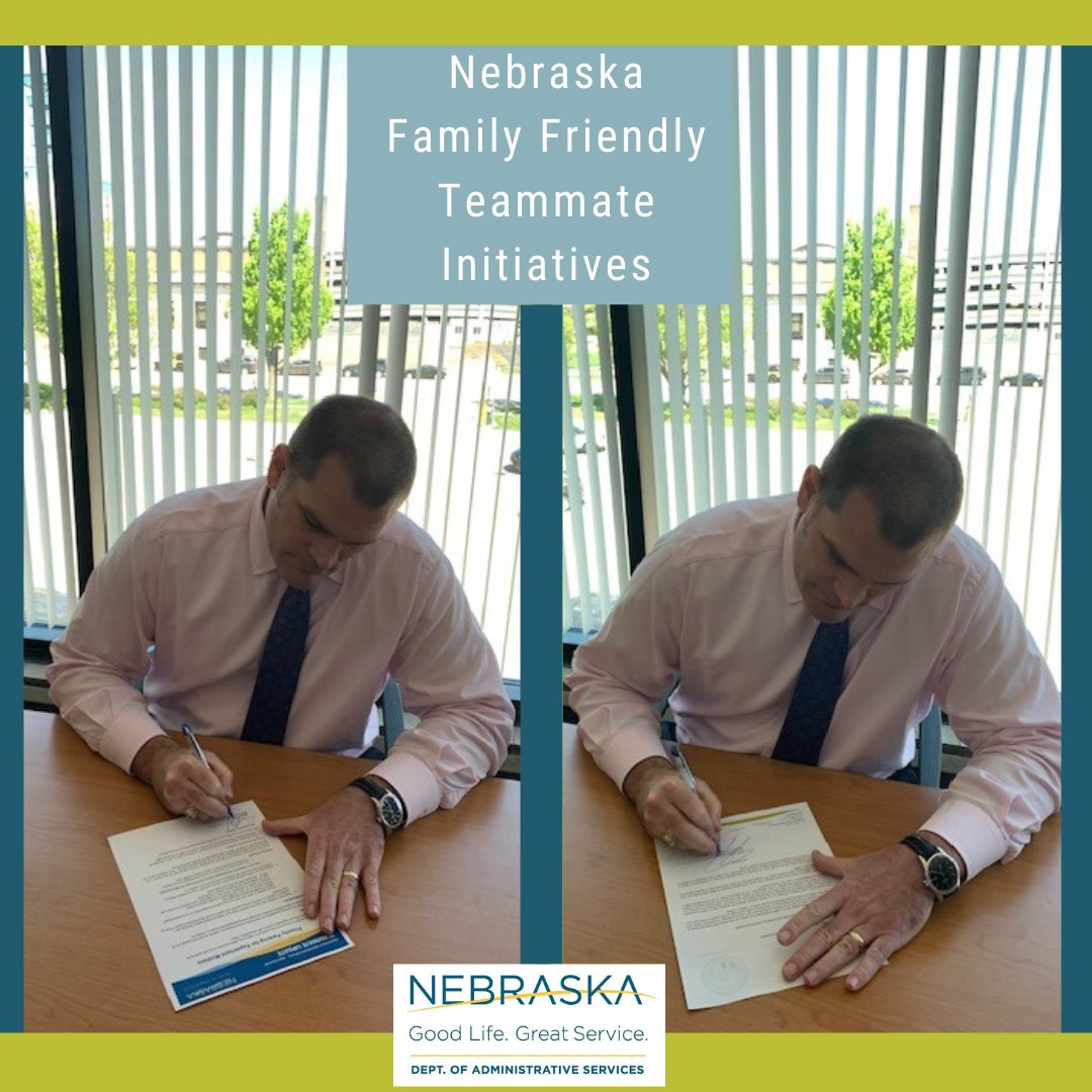 Today, Director <a href="/jasonjacksonNE/">Jason Jackson</a> announced DAS’ Family Friendly Teammate Initiatives during @GovRicketts' press conference. (1/2)