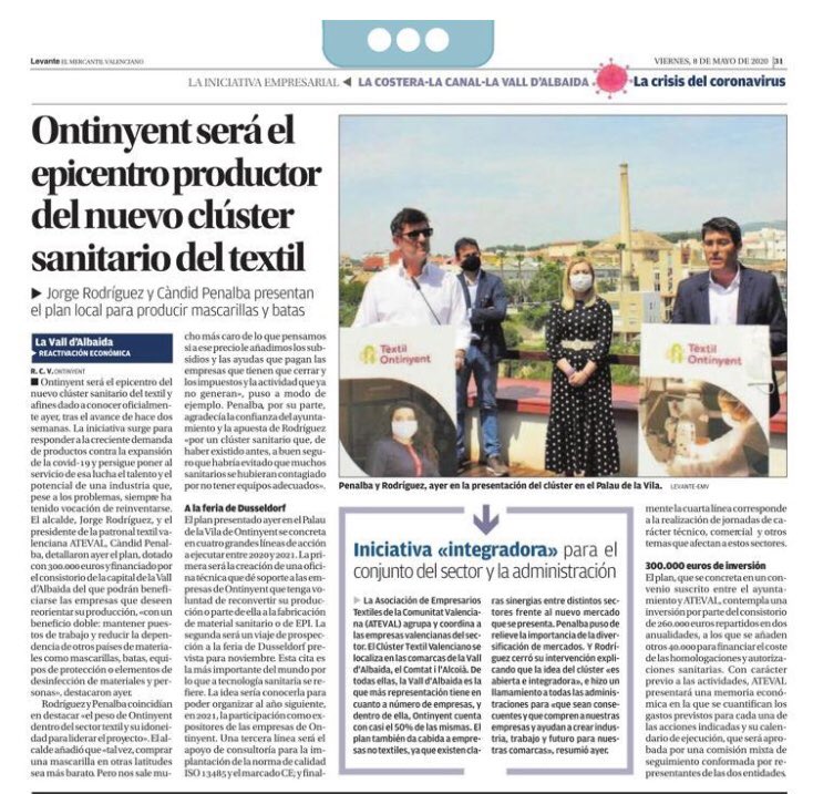 gandia_sayo's tweet photo. 👉 #Ontinyentmarcaelcamí Passem a la fase 1 després d’una setmana de bones notícies #tornaremjunts https://t.co/ELJIcnWA3l