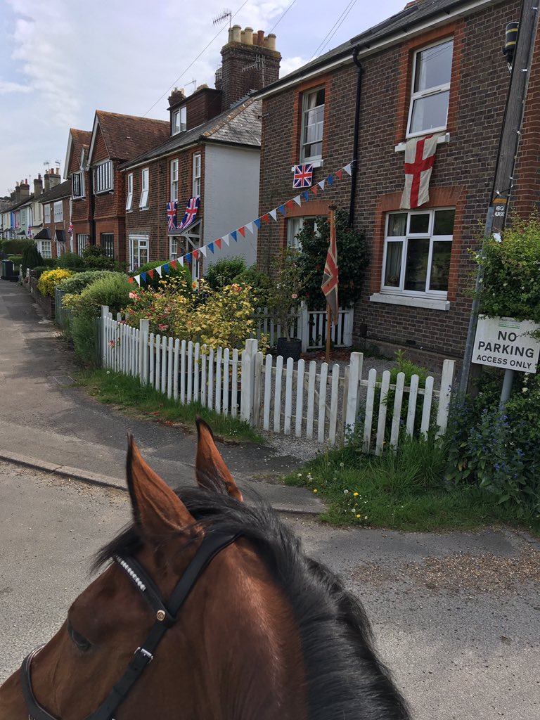GEWeventing's tweet photo. A celebration of #VEDay75 today in #Reigate. I got to spend it with my bestie #KingCoco & we had such a lovely day admiring the patriotism & paying our respects to those that have their lives to give us freedom 💕 @reigatebanstead @yourtownreigate https://t.co/SVdXhtd94v