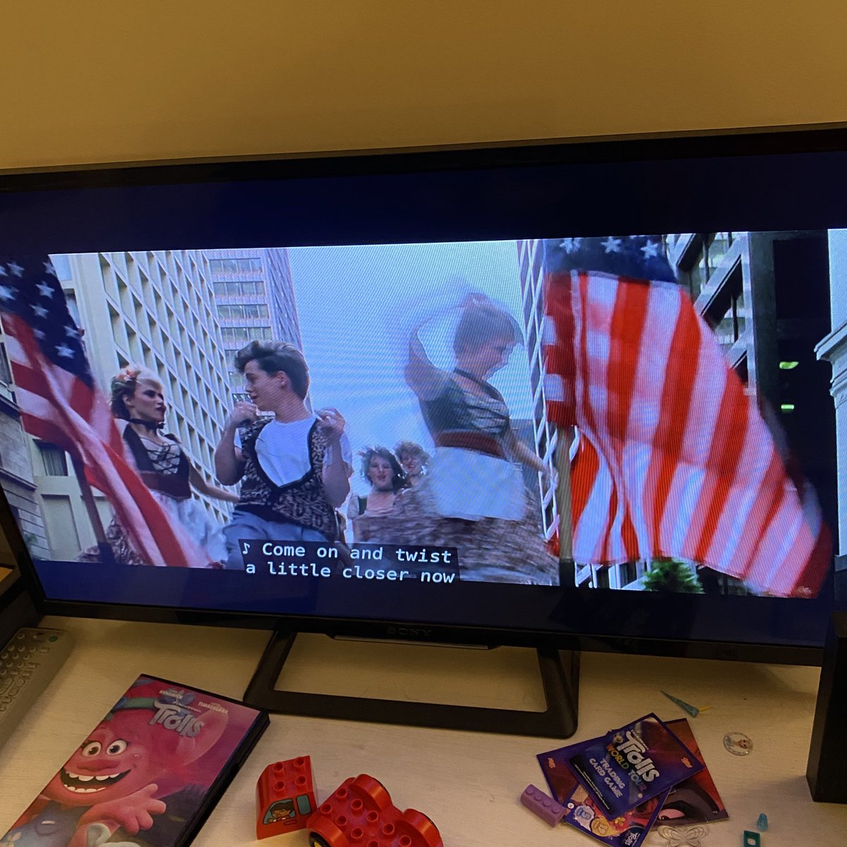 ishkolhatkar's tweet photo. Perfect way to end my birthday. 13 and I watching a movie we both love. 

Can’t get rid of the subtitles on Netflix for some reason. Presumably it’s decided I now need them on permanently. #MuttonJeff https://t.co/2DnK0V4Ktr
