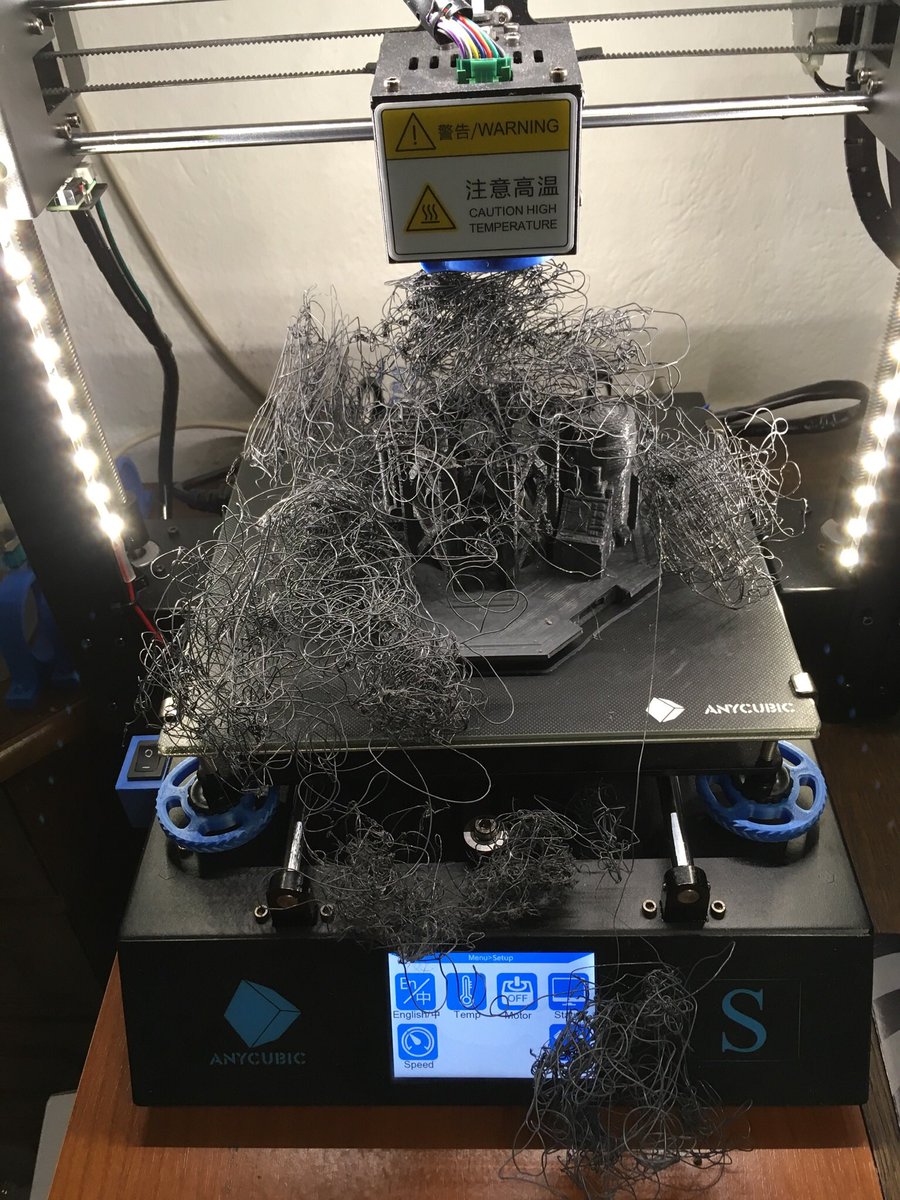 blazoncek's tweet image. Shit happens!
Overnight. 😤
#3dprinting #failedprint