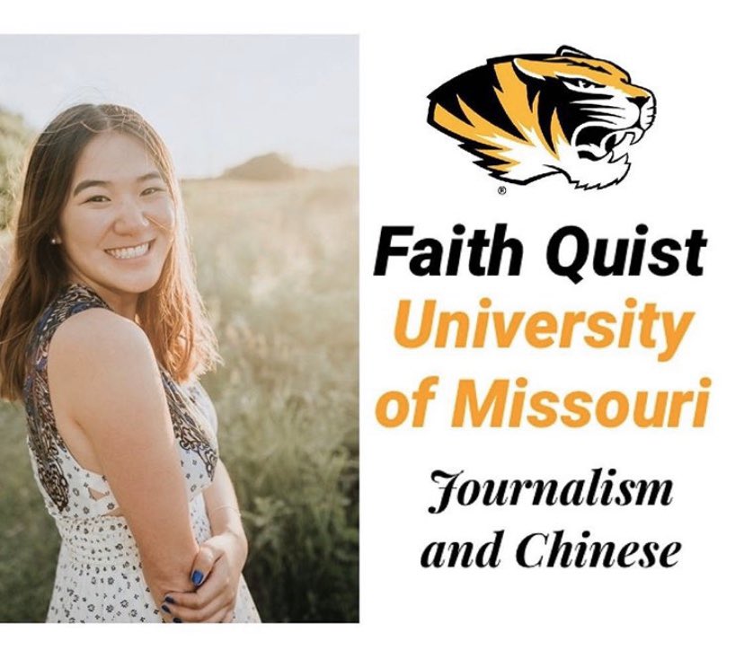 TonkaWrites's tweet photo. Today’s senior is Faith Quist! Faith joined the Writing Center in her sophomore year. From baking cookies to being on the blog team, Faith does it all. Faith is going to the University of Missouri next year to study Journalism and Chinese. Congratulations Faith!! https://t.co/iHqZ9FOHe9