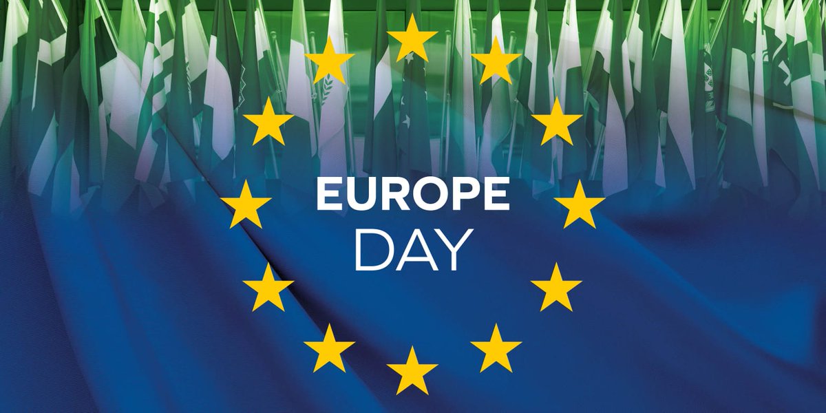 Today is #EuropeDay 🇪🇺🥳

Whether it's peace, studying abroad, clean air, safe food or action on #ClimateChange, we all have a reason to celebrate Europe!

#StrongerTogether