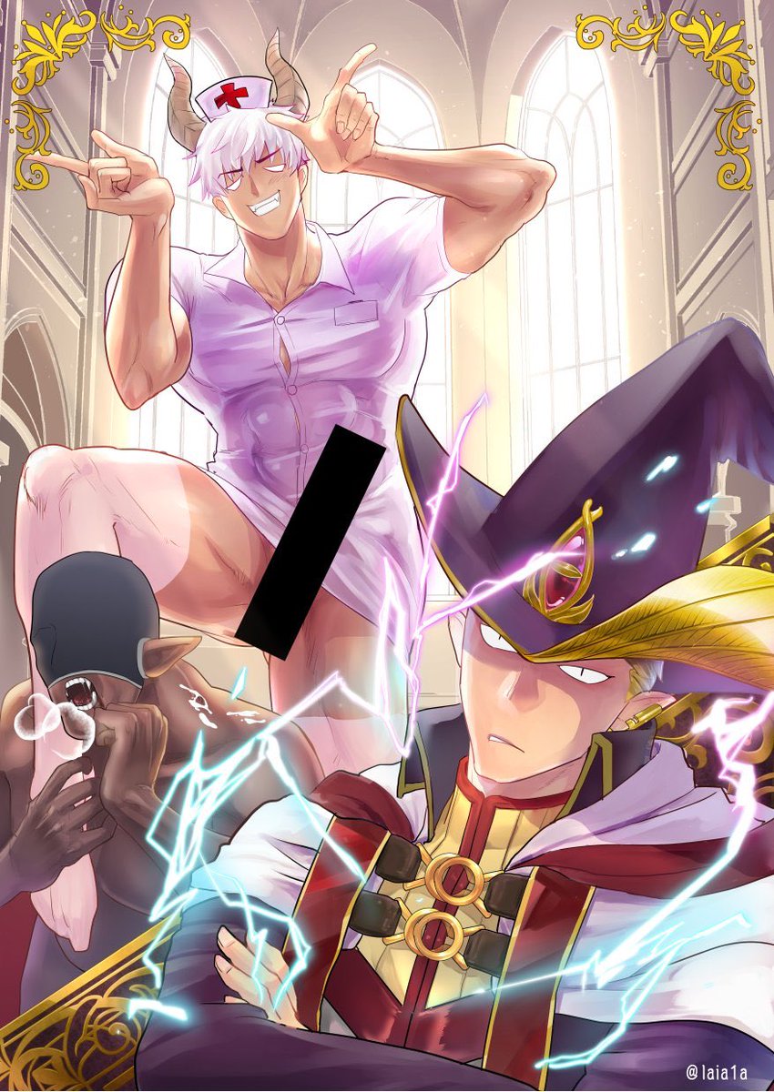 #このタグを見た人はラフ画とその完成絵を見せる

ちんちんナース🍆 