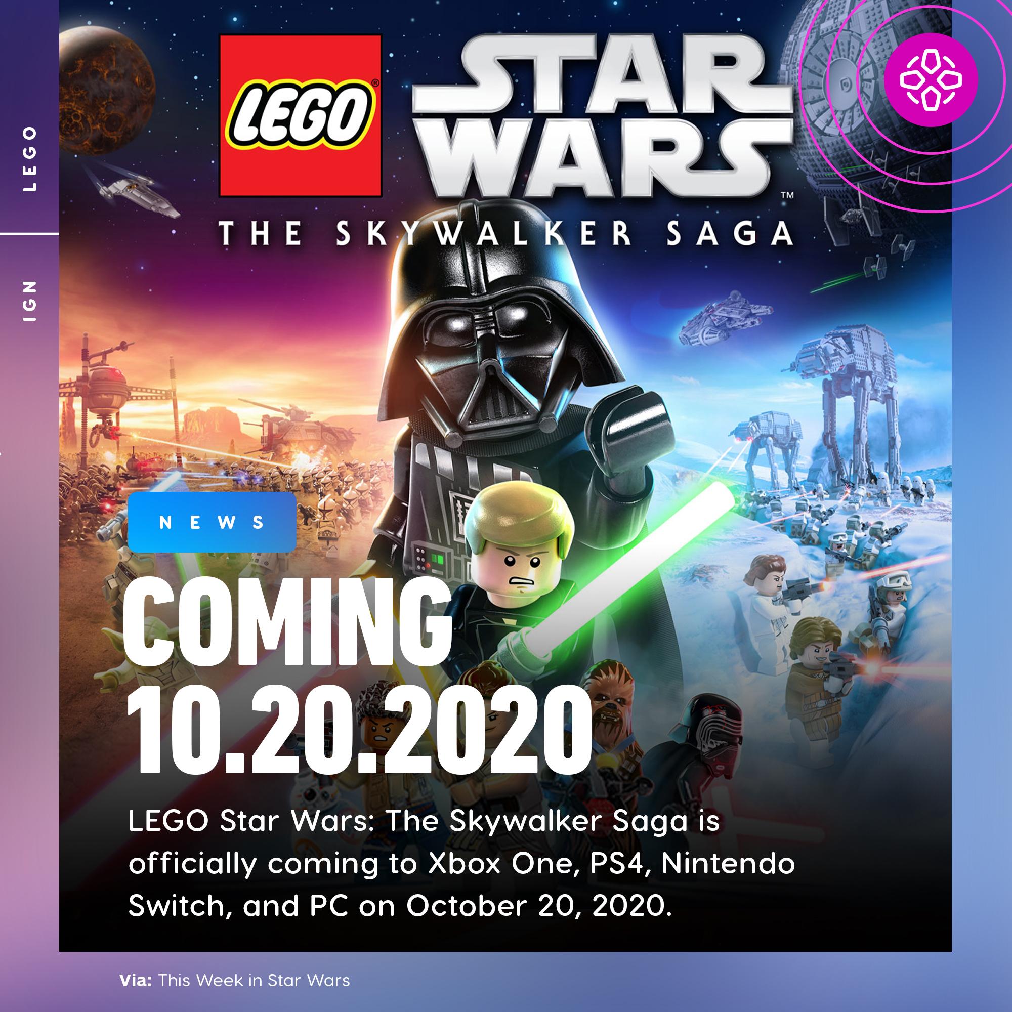 Lego star wars the skywalker saga october 20 sale