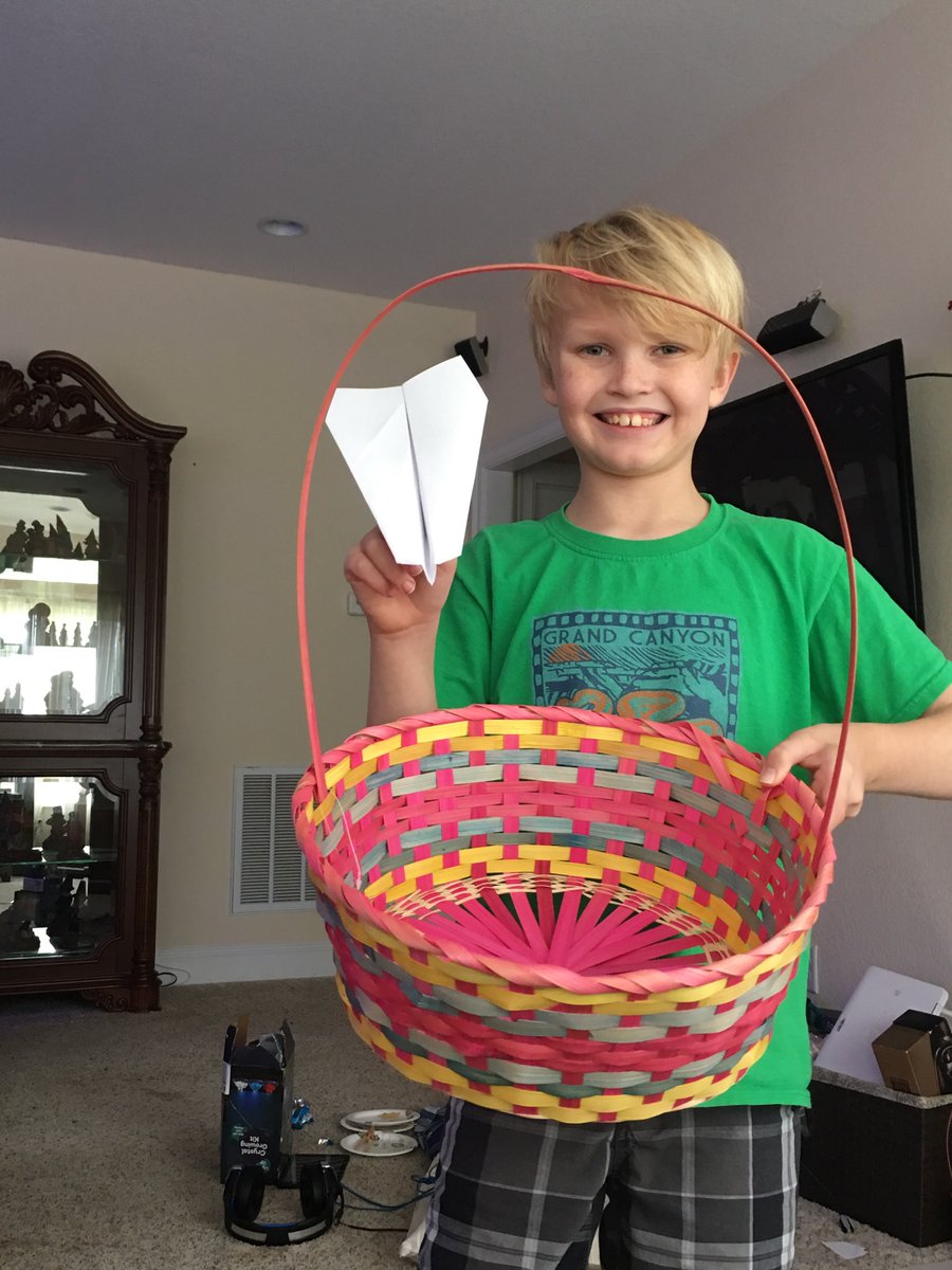 JaneKinzie2's tweet photo. Lucas playing “Paper Plane Corn Hole” for field day @CreedsPE https://t.co/A7WxhLsm20