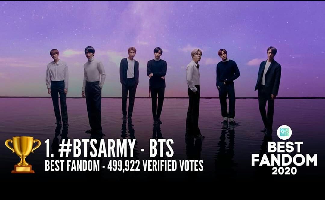 We_purpleBTS's tweet photo. Hemos ganado!! #PowerBestFandom2020.
Gracias a las Armys que votaron !!👏👏 @BTS_twt tendrá spins en la radio de UK! Una de las cinco industrias musicales más grandes.

Felicidades #BTS Felicidades #ARMY 
#BTSARMY 

🍀 smilehoyamac🇵🇪 https://t.co/bqp1JsjfgV