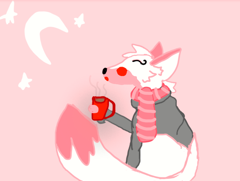 FoxStilts's tweet photo. Cute lil' foxxo enjoys a cup of cocoa :3 https://t.co/e5LFLpyOWf